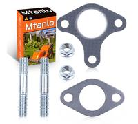 Mtanlo 2 SETS Boulon de joint d'échappement de silencieux pour Honda 13HP 11HP 9HP 8HP GX390 GX340 GX270, jeu de joints de silencieux, goujons d'échappement de boulon, écrous de silencieux
