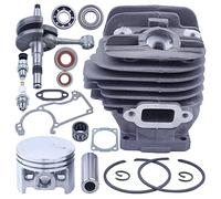 Mtanlo 44.7mm Piston de Cylindre à Gros alésage pour Stihl MS260 026 Pro Tronçonneuse avec Jeu de Joints de Vilebrequin Jeu de Joints d'huile à roulement à Aiguilles Bougie d'allumage