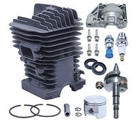 Mtanlo 49mm Cylindre Piston Vilebrequin Pan Base Ring Kit Pour Stihl MS390 MS290 MS310 US, Cylindre, Piston, Goupille, Anneau, Circlips, Base du moteur Pan, Jeu de boulons, Vilebrequin