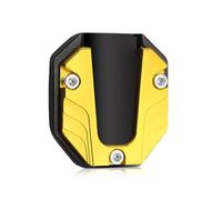 Mtanlo Béquille Latérale Moto, Universel Béquille Moto Élargissement Pied Plaque, Plaque D'agrandissement Latérale De La Béquille Latérale De Moto Plaque CNC En Aluminium（22 x 60mm）