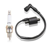 Mtanlo Bobine d'Allumage de Scooter, Bobine D'allumage,Booster Bobine d'allumage de moto pour la Plupart des Cyclomoteurs de Scooter de VTT 150CC 200CC 250CC, Bobine Allumage Haute Tension