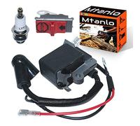 Mtanlo Bobine d'allumage pour Husqvarna 36 41 136 137 141 142 Jonsered CS2234 2234S 2238 2238S McCulloch CS340 CS380 530039239 545063901 avec Bougie d'allumage Tronçonneuse Replacement