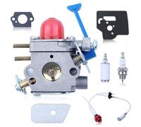 Mtanlo Carburateur Kit pour Husqvarna 128LD, 128L, 128LDX, 124C, 124L, 128C, 128CD Tondeuse à Gazon, avec Filtre à Air + Bougie d'allumage + Filtre à Carburant + Joint, Remplacement 545081850