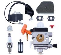 Mtanlo Carburateur Kit pour Stihl FS87 FS87R FS90 FS90K FS90R FC90 FC95 FS100 FS100R FC100 FS100RX FS110 FC110 KM90 KM100 SP90 Tondeuse,Carburateur Kit avec Bobine d'Allumage Filtre à Air Joint