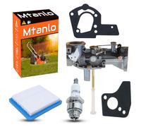 Mtanlo Carburateur pour et 498298 135202 495951 112202 112212 112232 112252 112292 134202 133212 130202 112200 130200 5HP avec 491588S Filtre à Air 5108B Filtres à Huile