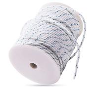Mtanlo Cordon de Traction de Démarreur à Rappel 4 mm 100 Mètres pour Stihl Husqvarna Echo Poulan Homelite McCulloch Sears Craftsman Débroussailleuse Tondeuse à Gazon Tronçonneuse(Blanc+Bleu)