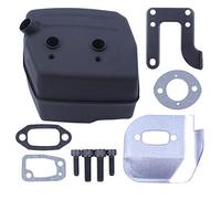 Mtanlo Joint de silencieux d'échappement pour Jonsered 625 II 630 Super 670 Champ Chainsaw Ported , silencieux, support, déflecteur, boulon, joint