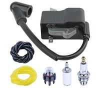 Mtanlo Kit de Bobine d'allumage pour Homelite UT-10514 UT-10518 UT-10517 UT-10520 UT-10516 UP07865 UP07865A UP05851 UP05851A A08676A U08653 PS06156 PS03634 Tronçonneuse avec Filtre à Carburant