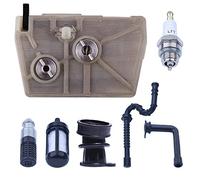 Mtanlo Kit de Filtre à air Pétrole Filtre de Ligne pour Stihl 028AV 024 026 MS240 1121 120 1625 tronçonneuse avec Bougie d'allumage Ligne d'admission Filtre à Huile Filtre à Carburant