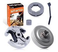 Mtanlo Kit de pignon de jante 3/8" pour Jonsered CS 2255, CS 2250 S, ligne de tambour d'embrayage de tronçonneuse, tambour d'embrayage, pignon de jante, ligne d'huile, roulement à aiguilles