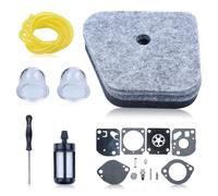 Mtanlo Kit de Réparation de Carburateur pour Stihl FS90 FS100 FS110 FS87 HT100 HT101 FS130 Tondeuse, pour Carburateur Zama C1Q-S72 avec Filtre à Air Filtre à Carburant Conduite De Carburant
