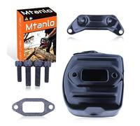 Mtanlo Kit de silencieux d'échappement pour Husqvarna 372XP 371 365 362 372 support de joint de tronçonneuse, silencieux, support, joint, vis