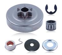 Mtanlo Tambour d'embrayage pour Stihl MS170 MS180 017 018 025 MS250 MS210 Tronçonneuse, Kit de 3/8" 6T Pignon Embrayage avec Clip Rondelle de Pignon OEM 1123 640 2003