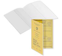 mtb more energy® 2x Couverture pour passeport vaccinal (Format 14.4-14.8x10.5 cm) - pliable - Housse de protection pour carnet de vaccination