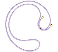 mtb more energy® Bandoulière Cordon de Remplacement pour Collier Smartphone - Lilas - y Compris Les Capuchons de Protection (Or) - Corde d'échange de Haute qualité