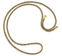 mtb more energy® Bandoulière Cordon de Remplacement pour Collier Smartphone - Marron+Beige - y Compris Les Capuchons de Protection (Or) - Corde d'échange de Haute qualité