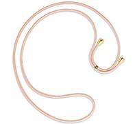 mtb more energy® Bandoulière Cordon de Remplacement pour Collier Smartphone - Rose pêche - y Compris Les Capuchons de Protection (Or) - Corde d'échange de Haute qualité