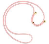 mtb more energy® Bandoulière Cordon de Remplacement pour Collier Smartphone - Rose - y Compris Les Capuchons de Protection (Or) - Corde d'échange de Haute qualité