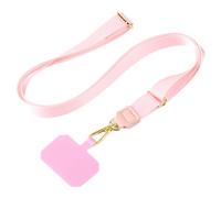 mtb more energy Chaîne universelle pour téléphone portable SoftBand - Rose - Pièces métalliques de couleur or - Compatible avec de nombreuses coques de téléphone - Bande brillante de qualité