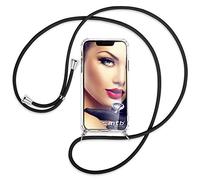 mtb more energy® Collier pour Sony Xperia XZ2 (5.7'') - Noir - Coque pour Smartphone à Porter au Cou - Anti Shock Full TPU Étui à bandoulière Cordon