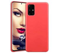 mtb more energy® Coque de protection en silicone souple compatible avec Samsung Galaxy A32 4G (SM-A325, 6.4'') - Rouge - Ultra Silk Touch - Coque de protection en silicone liquide