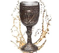 mtb more energy Gobelet décoratif « Ancient Bounty Hunter » - Aspect bronze - Avec crâne de pirate - Freibeuter Fantasy Caraïbes