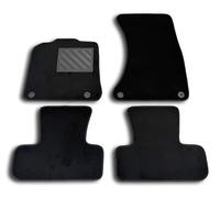 MTC Tapis de Sol pour Audi Q5 8R 2008-2016 sur Mesure, antidérapant, Talonnette en Caoutchouc renforcée, Boutons d'ancrage, Noir