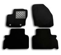 MTC Tapis de Sol pour Ford S-Max de 2006 à 2015, Galaxy II de 2006 à 2015 sur Mesure, antidérapant, Talonnette en Caoutchouc renforcé, Boutons d'ancrage, Noir