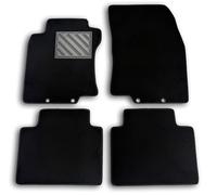 MTC Tapis de Sol pour Nissan X-Trail T32 III à partir de 2014 - sur Mesure, antidérapant, Talonnette en Caoutchouc renforcé et Boutons de Fixation, Noir