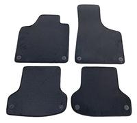 MTC - Tapis de Sol pour Voiture, en Velours de qualité supérieure, Gris foncé/Anthracite, Bordure adhérente sur Mesure avec Boutons d'ancrage