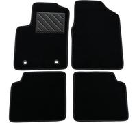 Mtc Tapis De Voiture Sur Mesure, Antidérapant, Talonnette En Caoutchouc Renforcé, Boutons De Fixation, Noir[X3293]