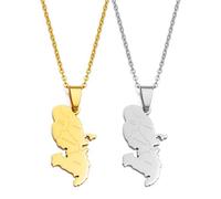 MTCDBD Collier Carte Martinique pour Hommes Et Femmes, Collier Carte Martinique avec Nom De La Ville Chandail Clavicule Chaîne Cravates, Bijoux Ethniques Carte Symbole Pendentif,Argent,60Cm Chaîne