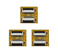 MTCELL Lot de 3 adaptateurs de carte d'extension FFC FPC 20 broches avec connecteur de 0,5 mm, pas de 0,5 mm pour connexion de carte mère d'ordinateur portable
