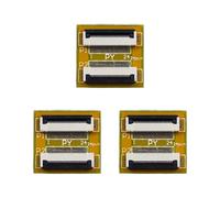 MTCELL Lot de 3 adaptateurs de carte d'extension FFC FPC 24 broches avec connecteur de 0,5 mm, pas de 0,5 mm pour connexion de carte mère d'ordinateur portable