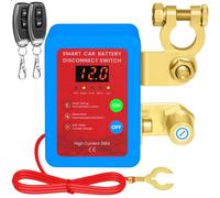 Mtchavno Disjoncteur de Batterie Télécommandé Sans Fil, Coupe Circuit Batterie 12V, 240 A Interrupteur D'arrêt Automatique avec Affichage LED pour Voiture Camping Car ATV Camion Bateau
