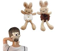 MTDBAOD Plush Hair Rope,Hair Scrunchies Velvet Elastic Hair Bands,Cute Plush Bear Hair Tie, Strong Elastic Hair Bobbles for Ponytail Holder, Hair Accessories Ropes Scrunchie for Women Girls (C)