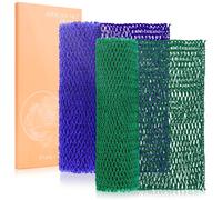 MTDLYICE Lot de 2 ponges africaines pour le dos, pour la douche, XL 80 cm, gant de toilette exfoliant, ponge africaine authentique, exfoliant p