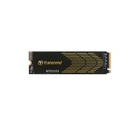 Transcend SSD MTE255S M.2 2280 PCIe Gen4x4 de 1 To, avec dissipateur thermique en graphène, simple face, 3D TLC, SSD de jeu interne MVME, jusqu'à 7 400/5 200 Mo/s - TS1TMTE255S