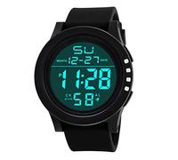 MTG B1000 Montre à quartz LED pour homme numérique Sport Mode, blanc, taille unique