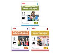 MTG Class-4 IMO-NSO-IEO Olympiad 10 Previous Years Papers (2024-2020 Set A & B) Mathematics, Science & English (Set of 3 Books) with Model Test Papers & 24 Sample OMR Sheets | PYQs For SOF 2025-26 Exa
