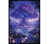 MTG Lot de 100 pochettes pour cartes - Bayou (noir vert) - Série Fantasy Dual Lands - Avant ultra transparent et arrière mat - 100 pochettes d'art TCG de taille standard pour Magic The Gathering