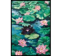 MTG Lot de 100 pochettes pour cartes d'art (Bloomburrow Black Lotus Pool), dos mat et avant transparent, 66 x 92 mm