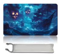 MTG PlayMat MTG PlayMat - 60 cm x 35 cm - Art original - Tapis de jeu TCG antidérapant avec fond en caoutchouc et bords cousus - Commander TCG - Roulable et tapis de cartes pliable (No zone, mtg48-3)