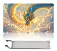 MTG PlayMat, TCG PlayMat 60 x 35 cm - Bords cousus - Tapis de jeu de cartes à collectionner - Avec sac de rangement - Surface en caoutchouc lisse - MTG 40-6, pas de zone