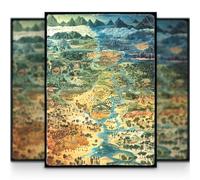 MTG Sleeves 105 Pochettes | Style Old School | Carte Donjons & Dragons | Finition Mate + Face Avant Transparente | 66x92 mm | Conçu en Europe | Taille Standard Magic