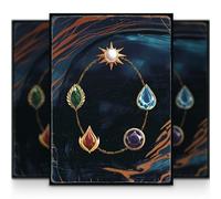 MTG Sleeves 105 Pochettes | Style Old School | Les Moxen | Finition Mate + Face Avant Transparente | 66x92 mm | Conçu en Europe | Taille Standard Magic