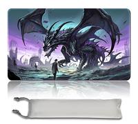 MTG Tapis de jeu MTG + sac étanche gratuit, bords cousus, surface en caoutchouc lisse, MTG PlayMat avec zones (An Original Angel of Flight Albâtre) (MTG (3) - No Zone