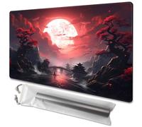 MTG Tapis de Jeu Taille 61 x 35,6 cm, Sacs de Rangement gratuits avec Dos antidérapant, idéal pour Les Amateurs de Jeux de Cartes, Tapis de Jeu TCG (Pas avec Zone, Blood Moon Secrets)