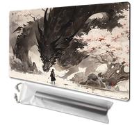 MTG Tapis de Jeu Taille 61 x 35,6 cm Sacs de Rangement gratuits Impression Dos antidérapant, idéal pour Les Amateurs de Jeux de Cartes, Tapis de Souris JCC Shadow Dragon (sans Plateau)