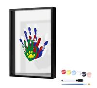 Mtg185 Kit de moulage d'empreintes de main avec cadre d'empreintes de main et kit de base 5 ml (B, 31 x 22,4 cm)